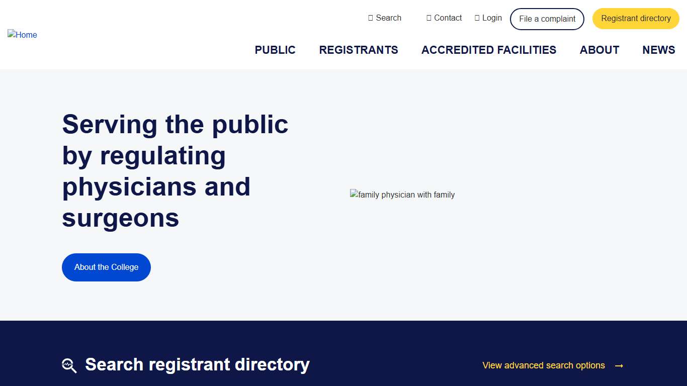 Home College of Physicians and Surgeons of BC